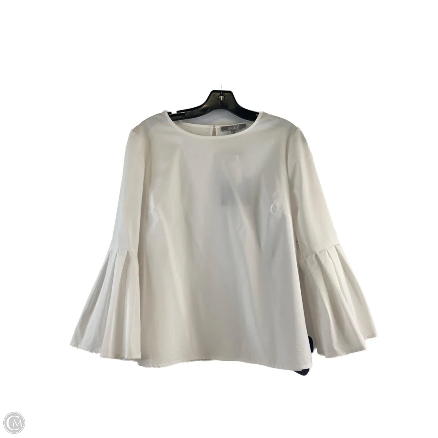 Top Long Sleeve By Marled In White, Size: L