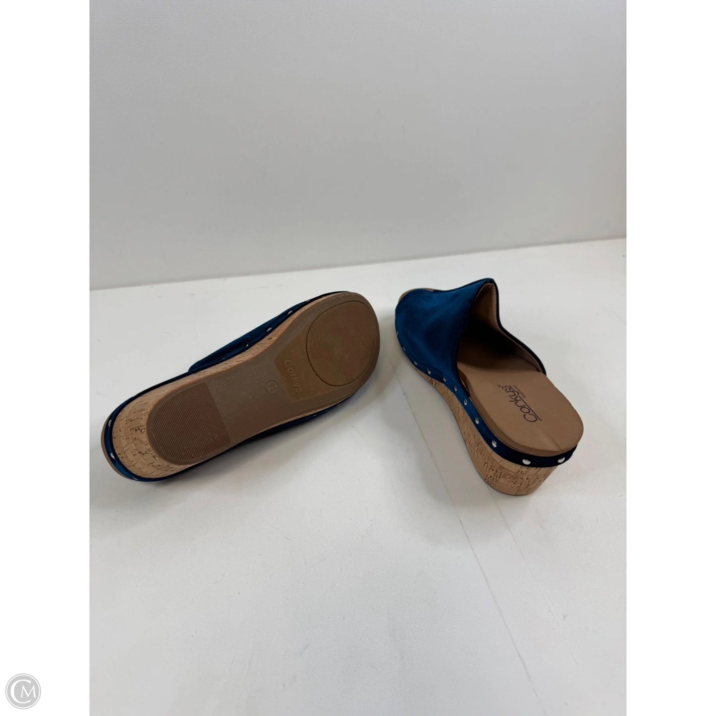 Sandals Heels Wedge By Corkys In Navy, Size: 11
