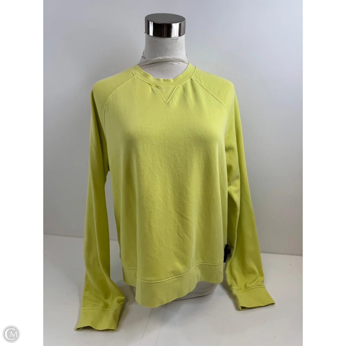 Top Long Sleeve Basic By Banana Republic In Yellow, Size: M