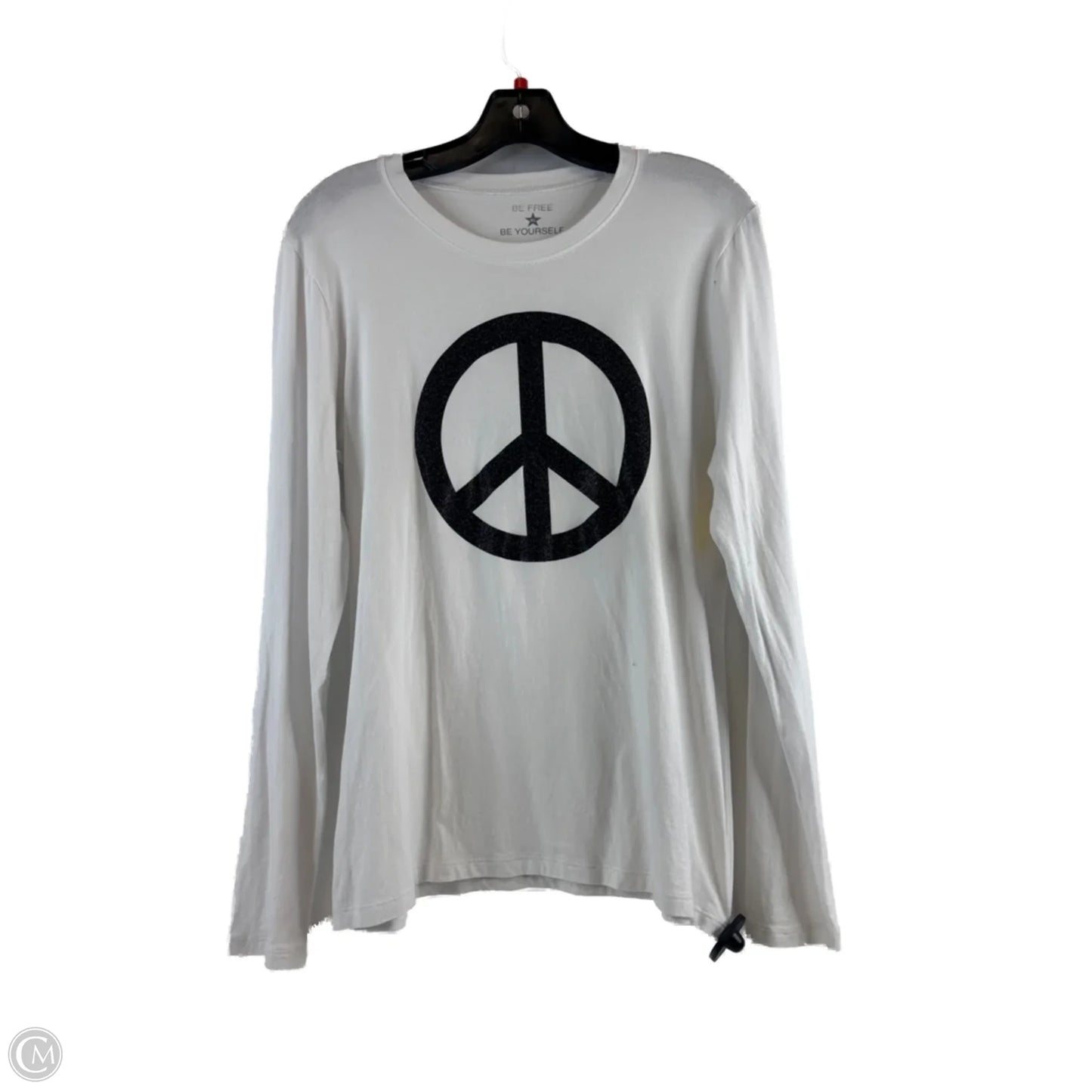 Top Long Sleeve By Clothes Mentor In Black & White, Size: Xl