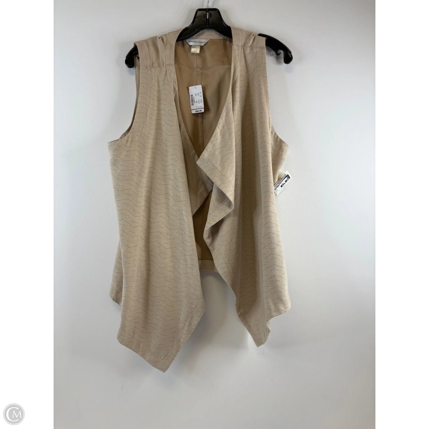 Vest Other By Christopher And Banks In Tan, Size: L
