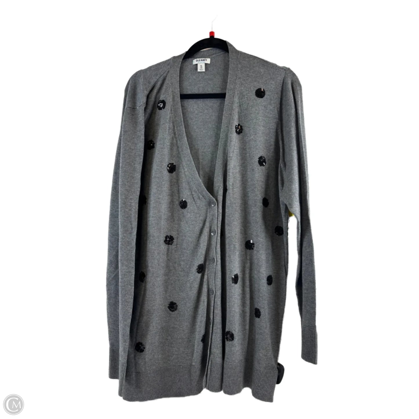 Cardigan By Old Navy In Black & Grey, Size: Xxl