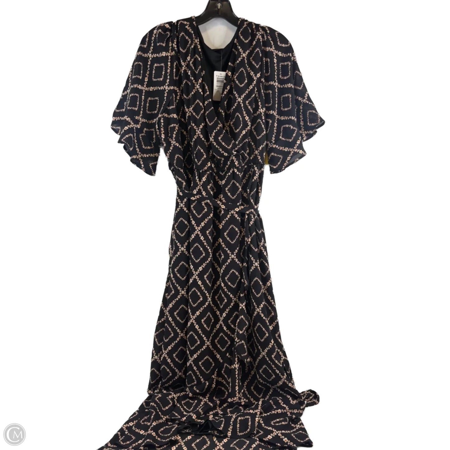 Dress Casual Maxi By Torrid In Black & Yellow, Size: L