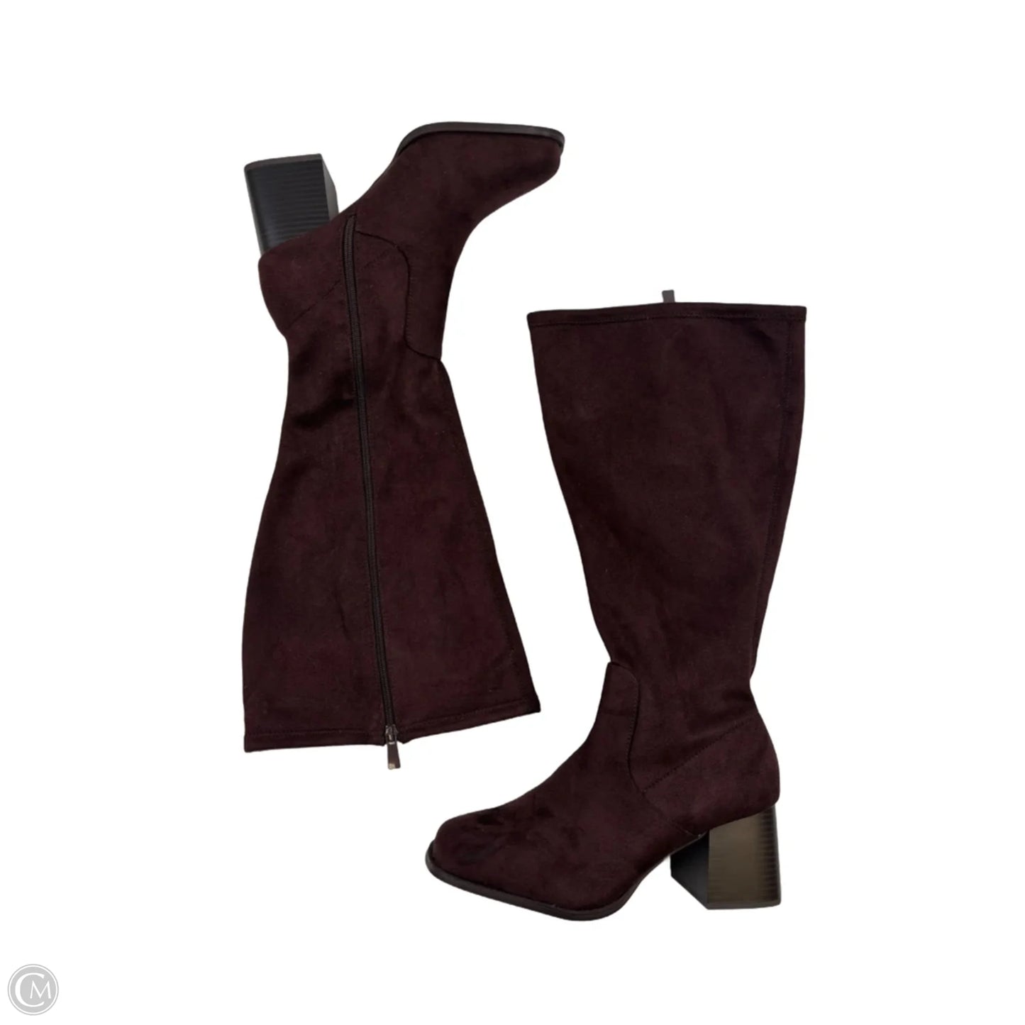 Boots Knee Heels By Torrid In Brown, Size: 9