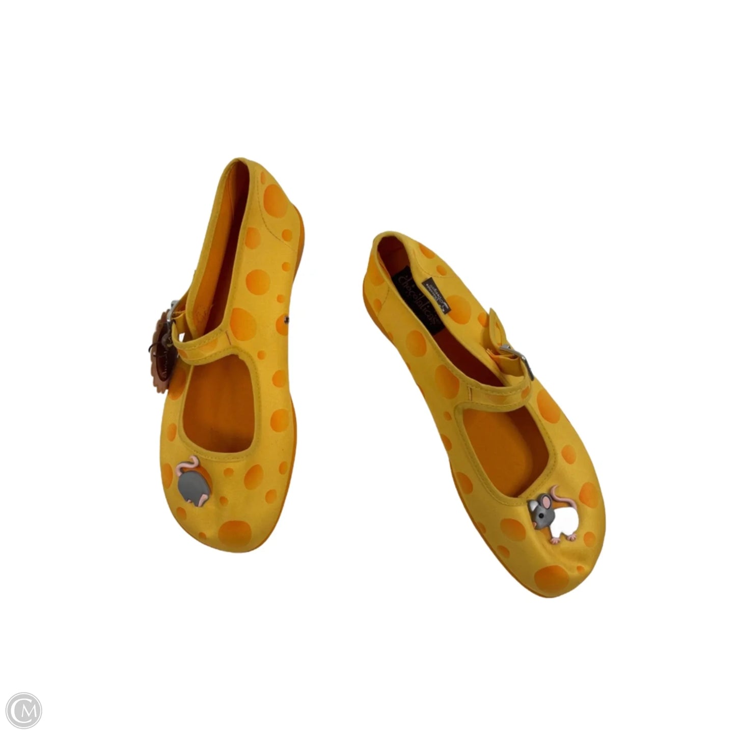 Shoes Flats By Clothes Mentor In Yellow, Size: 8.5
