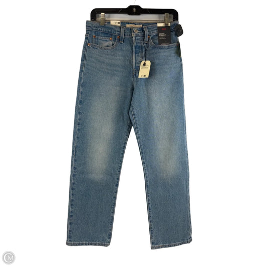 Jeans Straight By Levis In Blue Denim, Size: 4