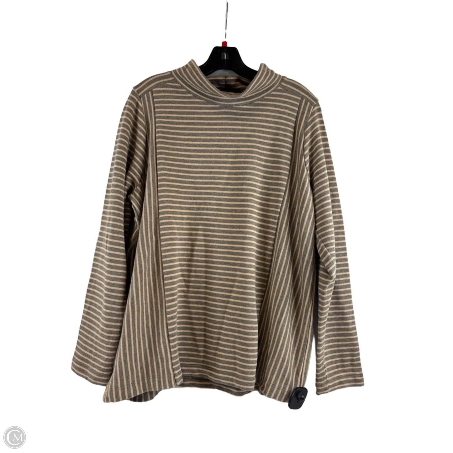 Top Long Sleeve By J. Jill In Striped Pattern, Size: L