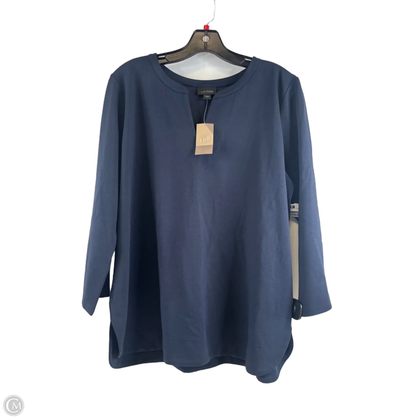 Top Long Sleeve By J. Jill In Navy, Size: L