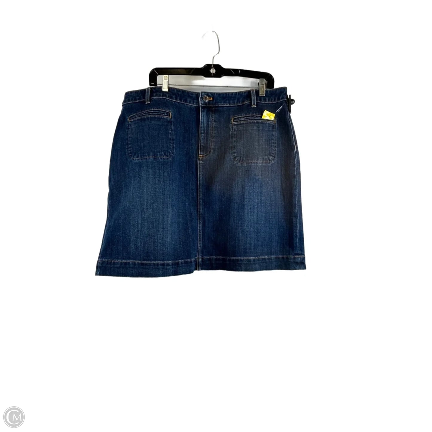 Skirt Mini & Short By Talbots In Blue Denim, Size: 16