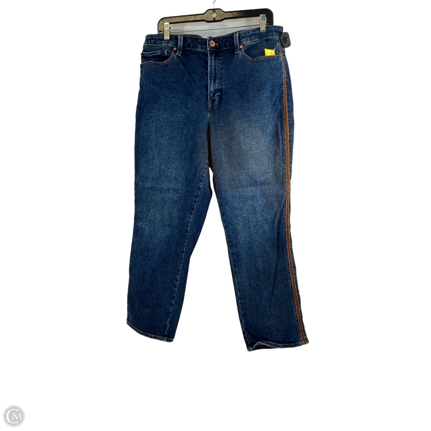 Jeans Straight By Talbots In Blue Denim, Size: 12