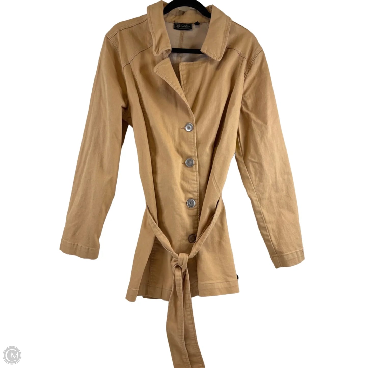 Jacket Denim By Dg2 In Yellow, Size: L