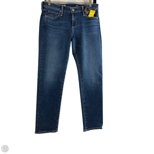 Jeans Cropped By Ag Jeans In Blue Denim, Size: 6
