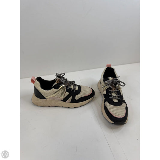 Shoes Sneakers By Clothes Mentor In Black & Cream, Size: 7.5