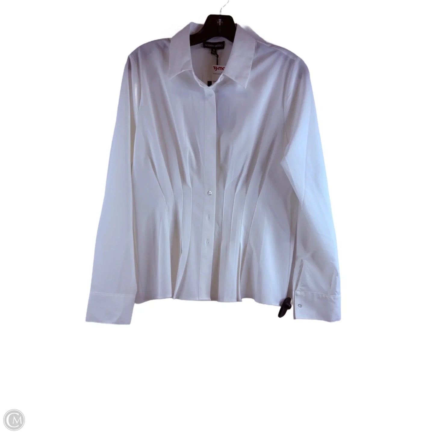 Top Long Sleeve By Modern Works In Cream, Size: S