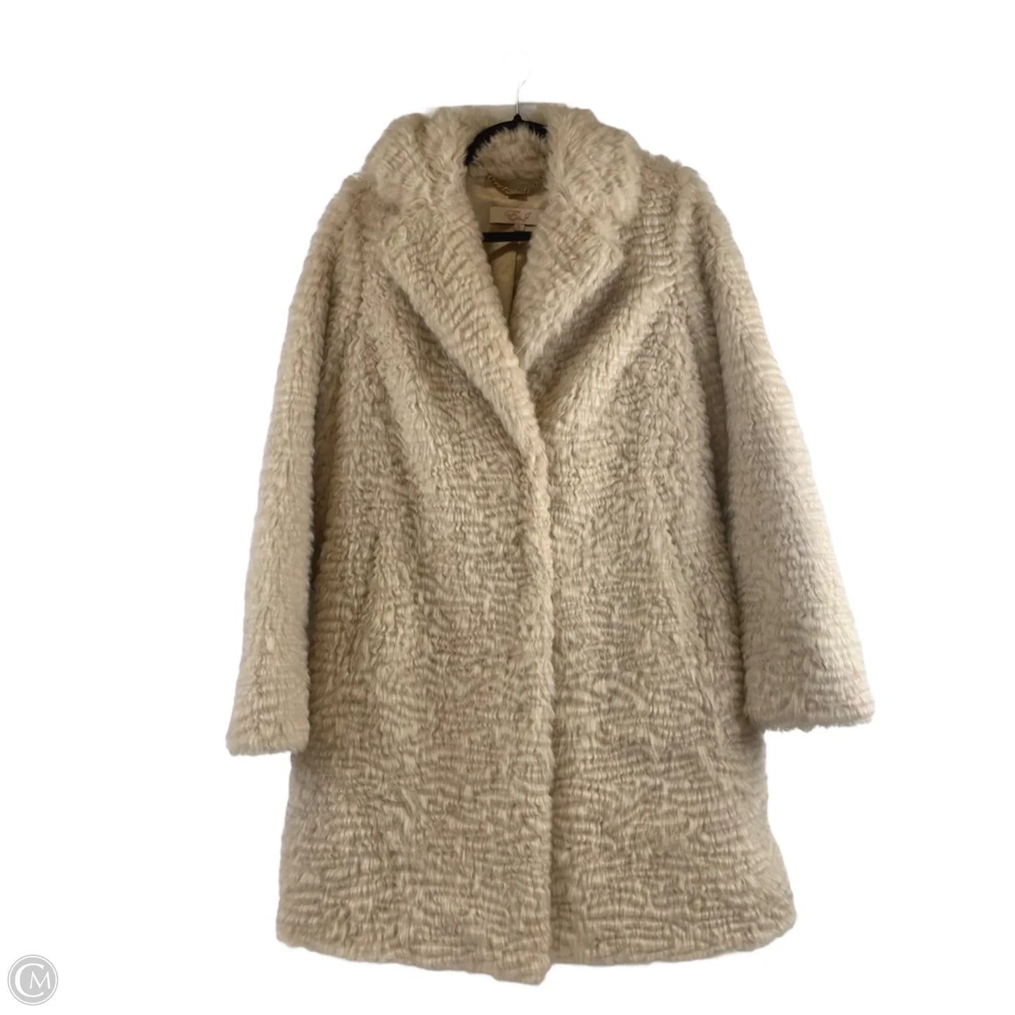 Coat Faux Fur & Sherpa By Eliza J In Beige, Size: S