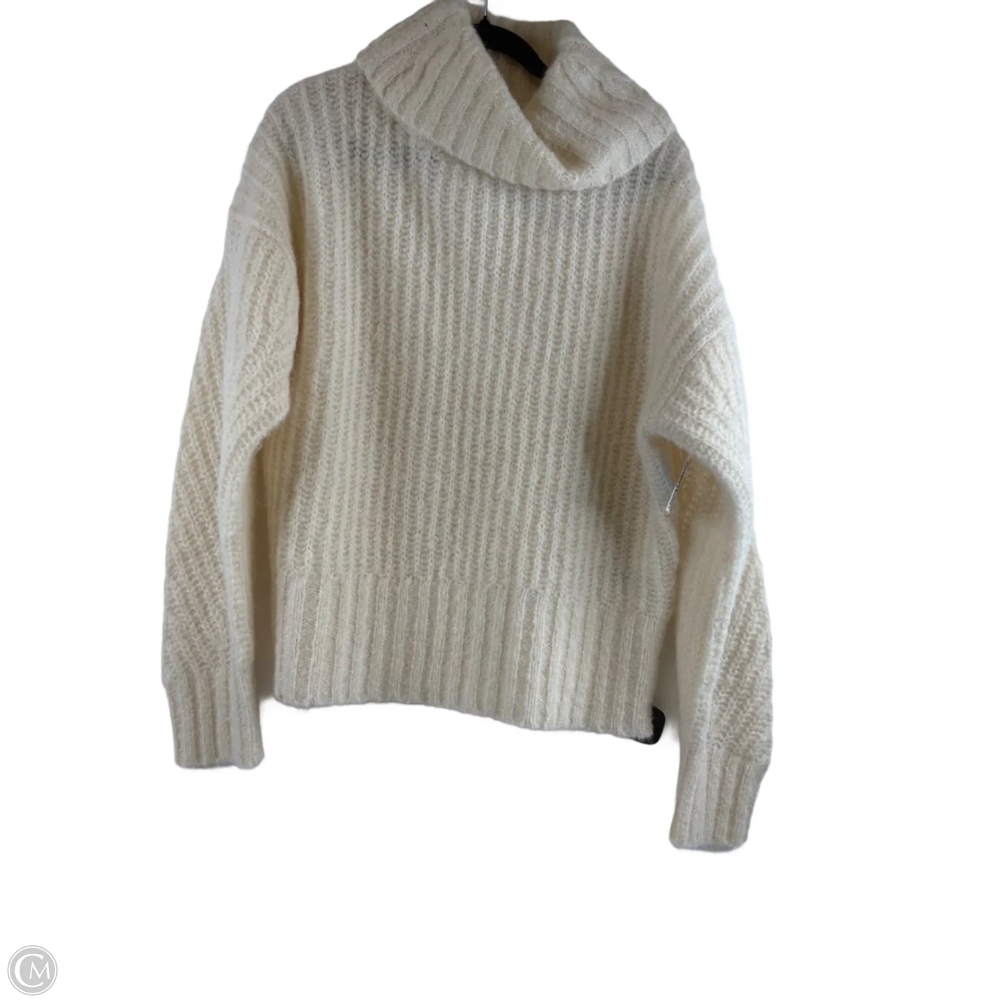 Sweater By Equipment In Ivory, Size: Xl