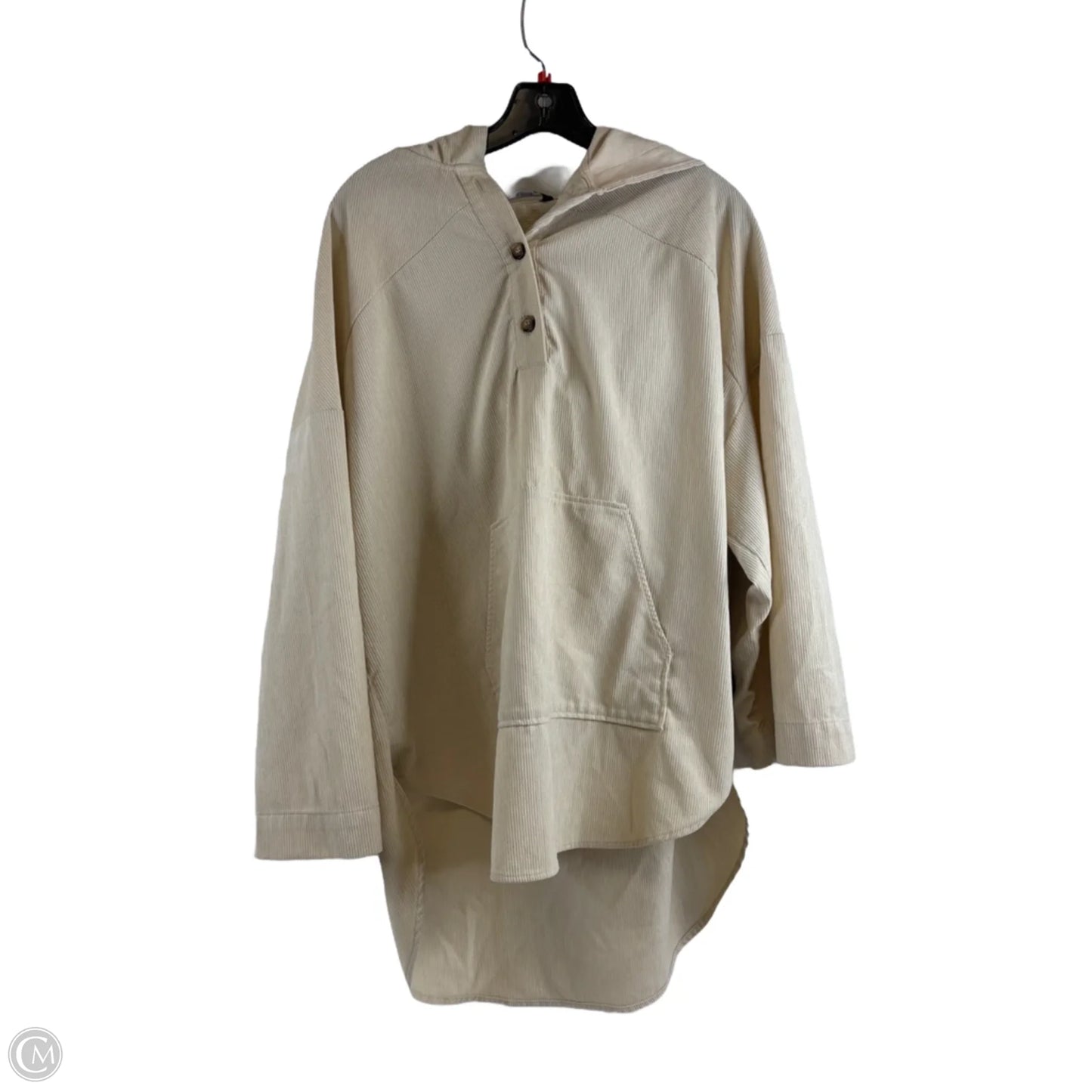 Top Long Sleeve By Zara In Beige, Size: S