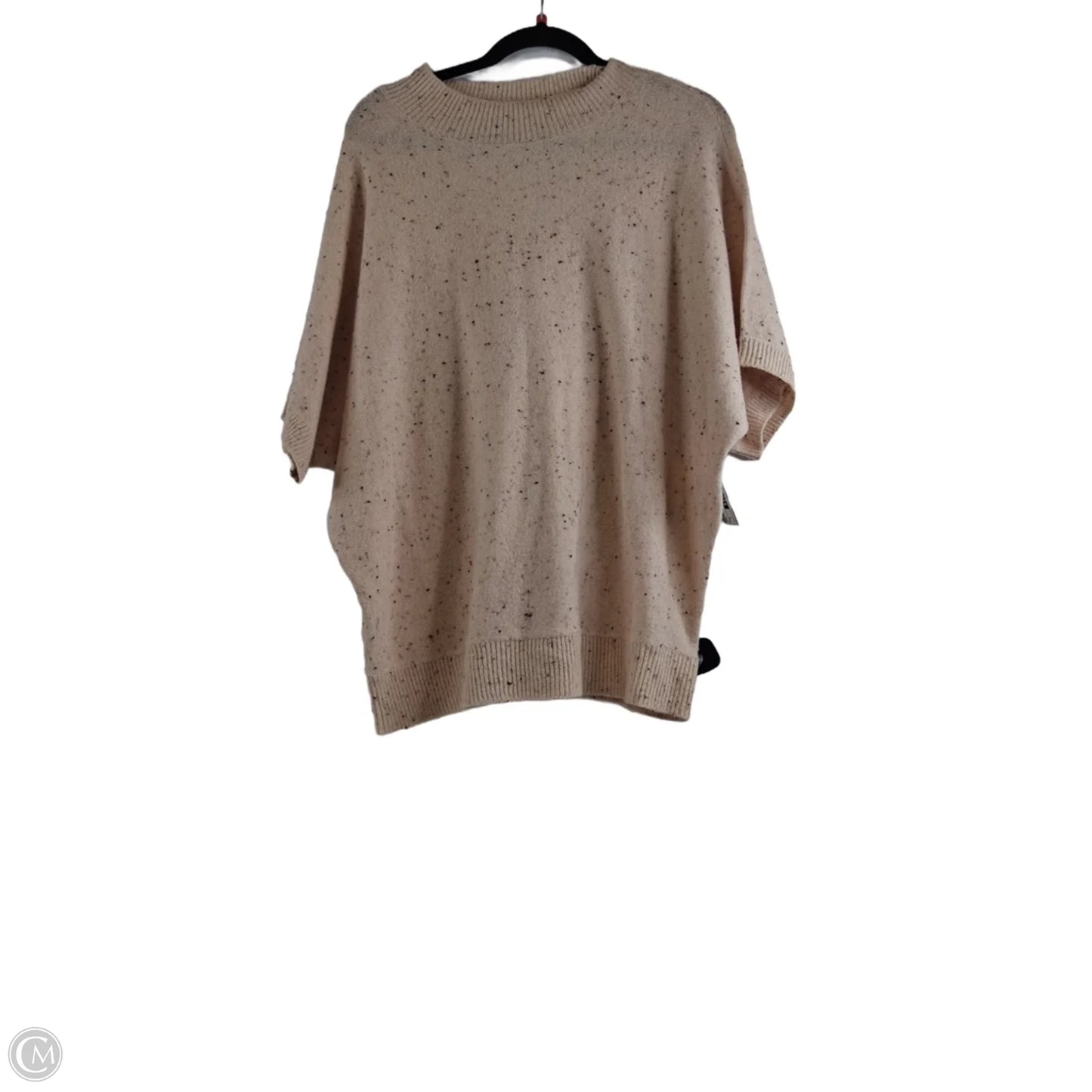 Sweater Short Sleeve By Loft In Peach, Size: M