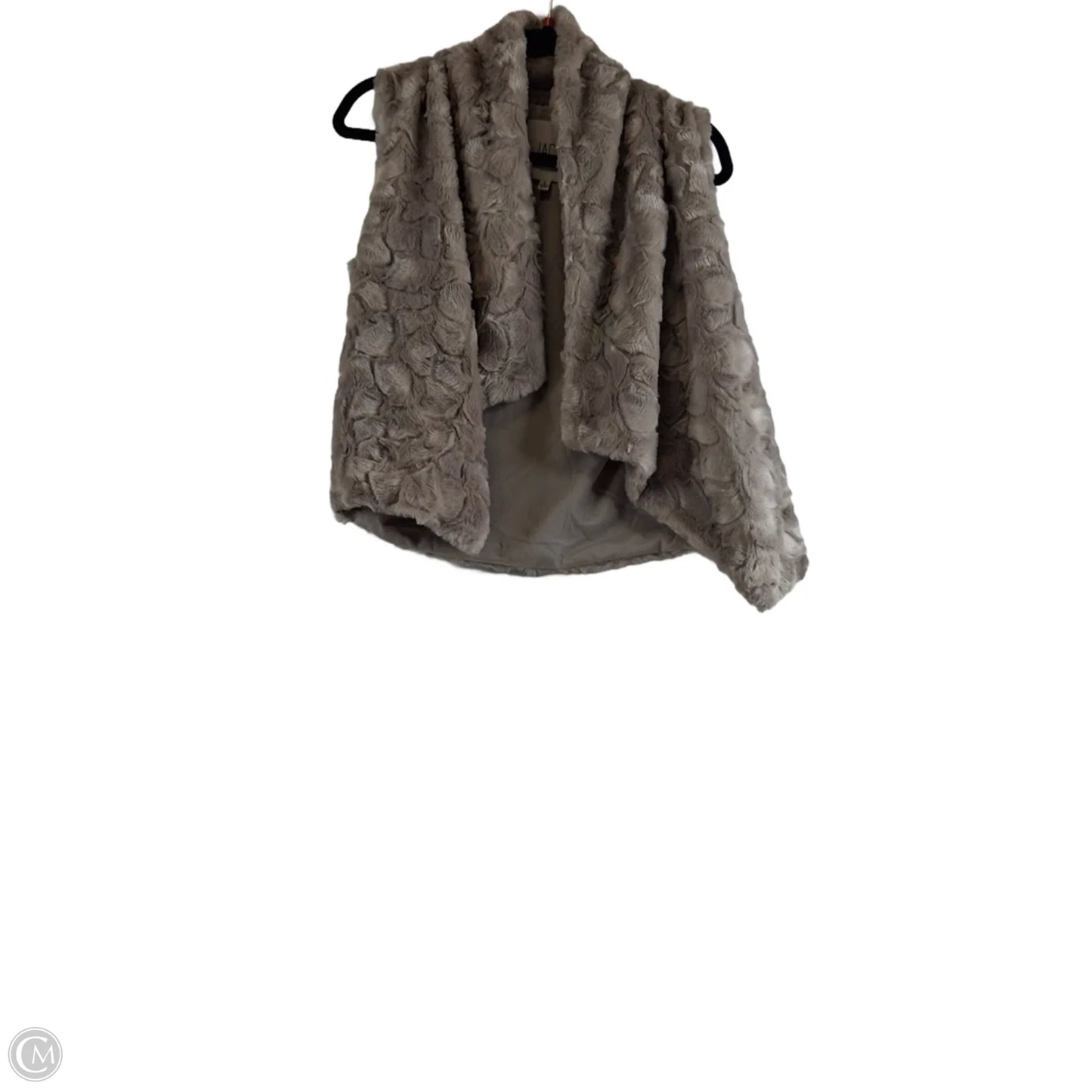 Vest Faux Fur & Sherpa By Jack In Taupe, Size: S