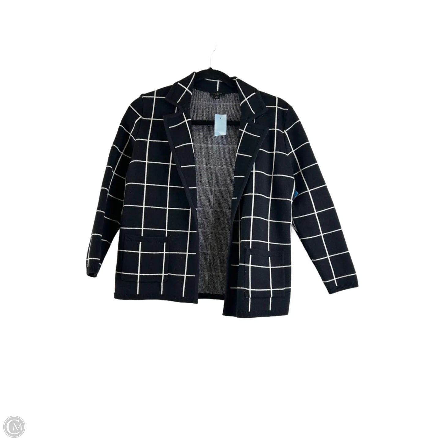 Blazer By Ann Taylor In Black & White, Size: Sp