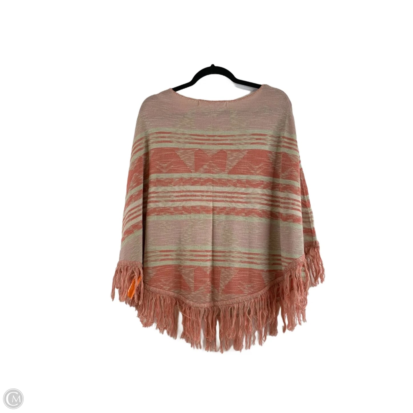 Poncho By Hippie Laundry In Green & Orange, Size: Xl