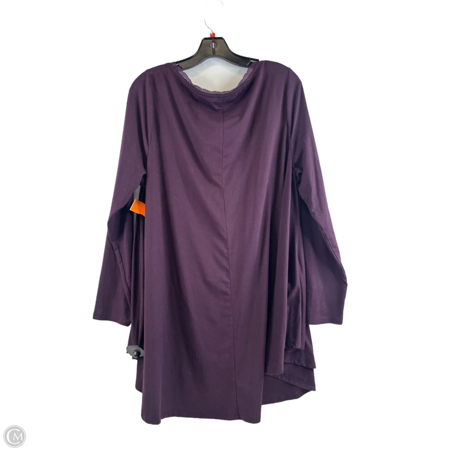 Top Long Sleeve By Lane Bryant In Purple, Size: 2x