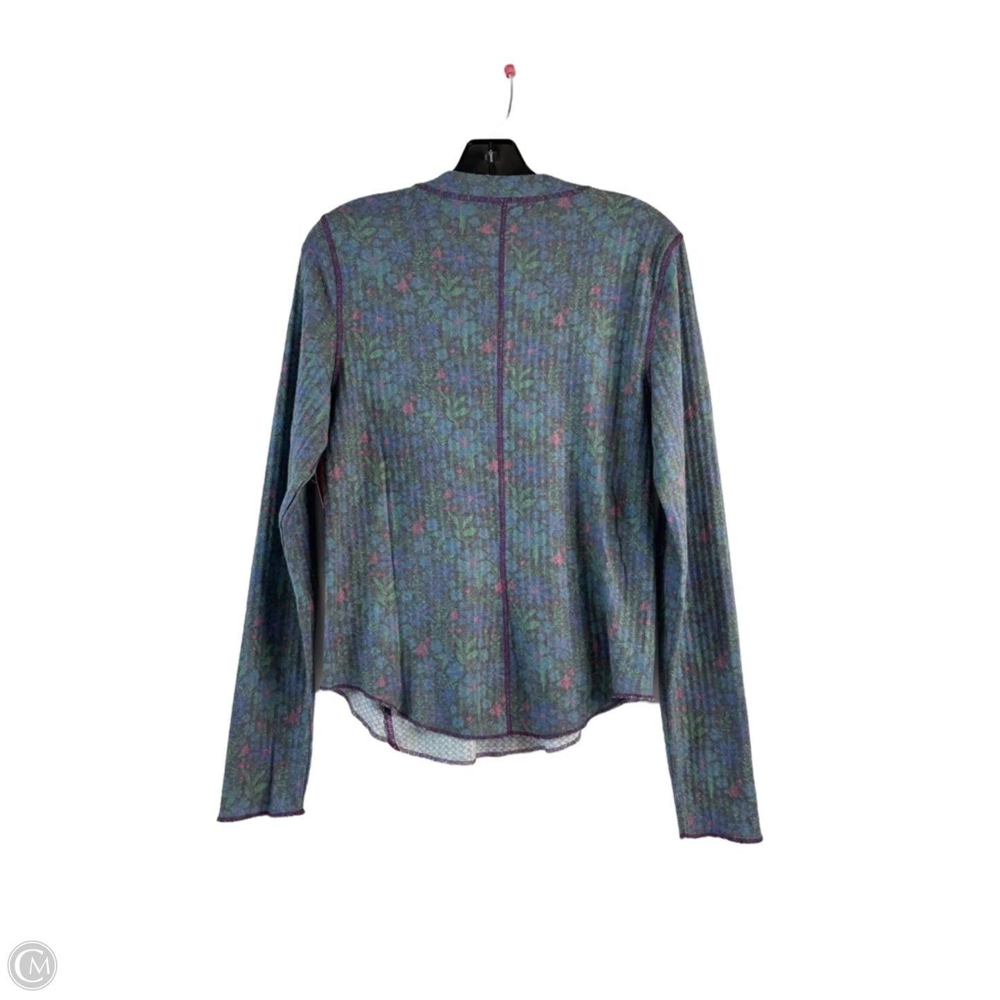 Top Long Sleeve By Natural Life In Blue & Green, Size: L