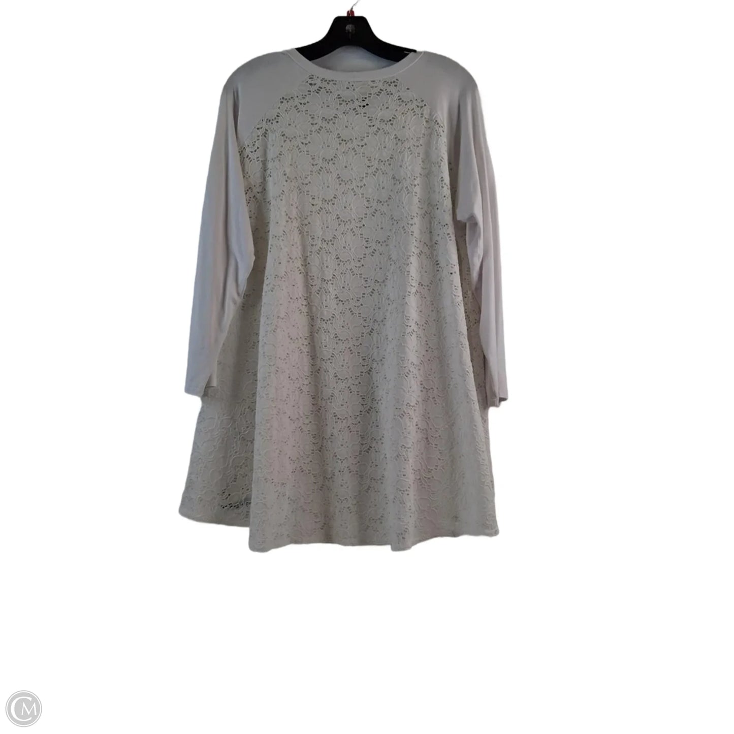 Top 3/4 Sleeve By Comfy In White, Size: M