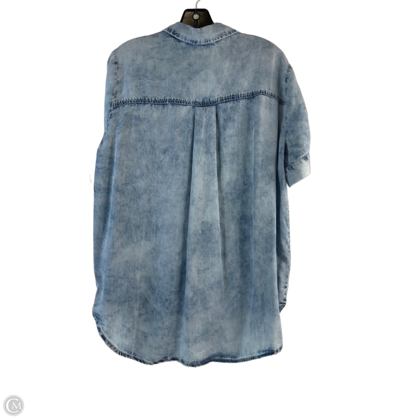 Top Short Sleeve By Jane And Delancey In Blue Denim, Size: S