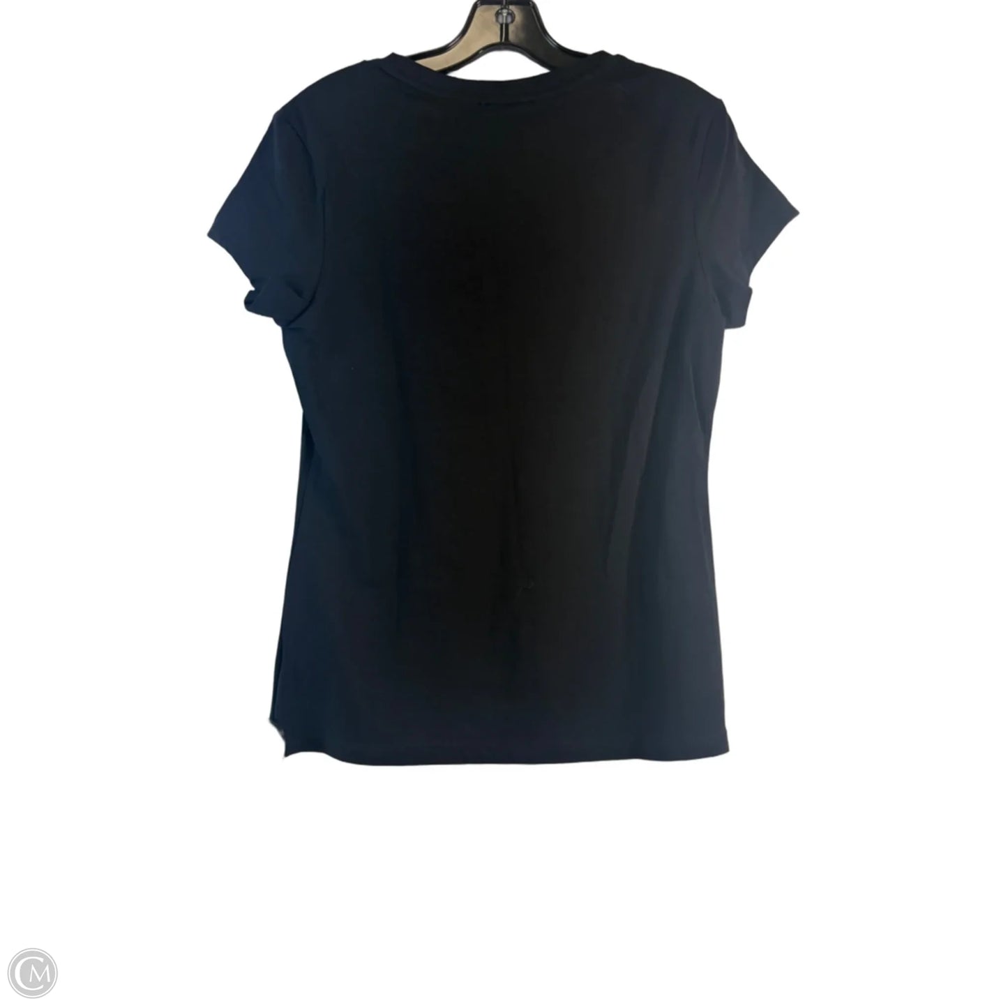 Top Short Sleeve Basic By Banana Republic In Black & White, Size: M