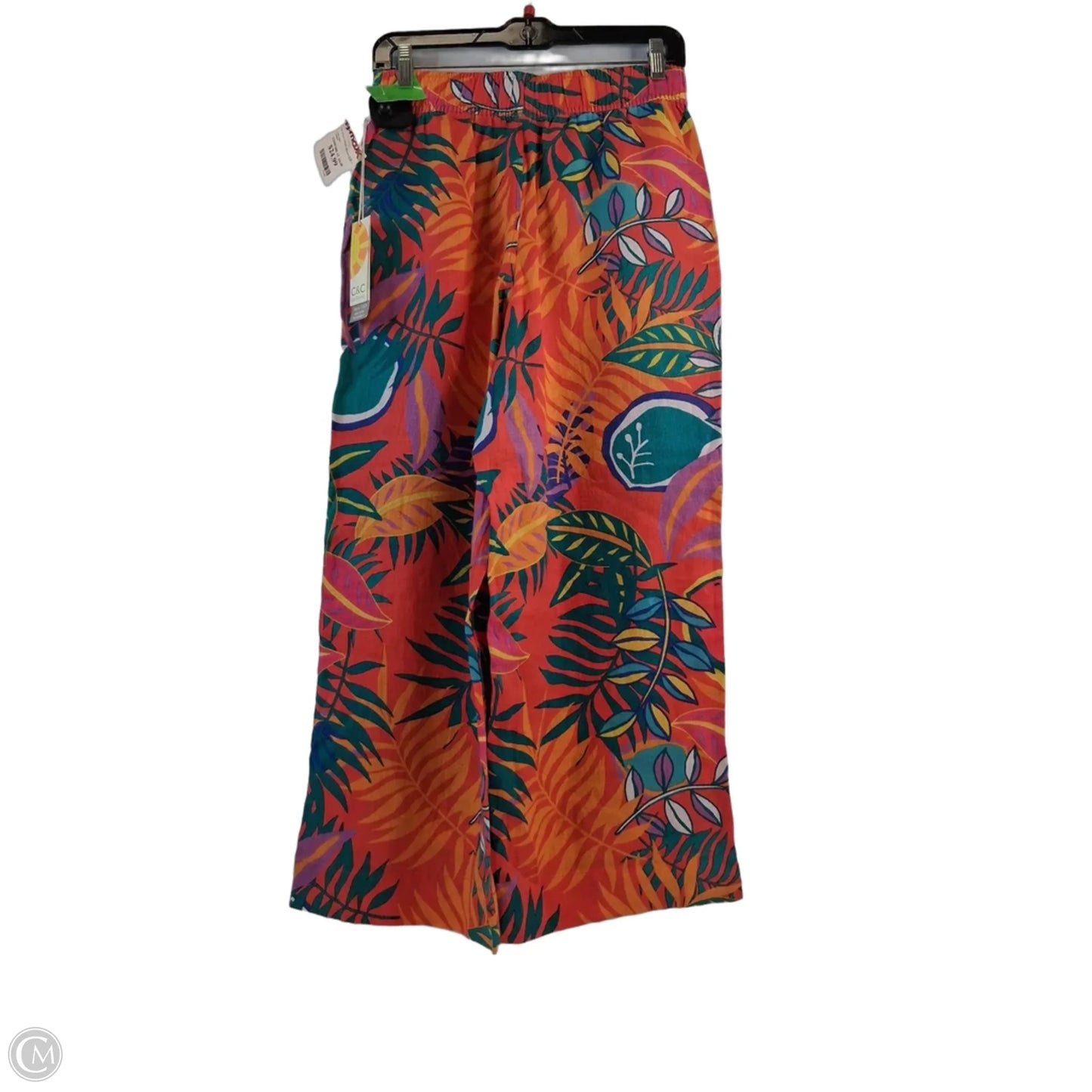 Pants Linen By C And C In Tropical Print, Size: 6