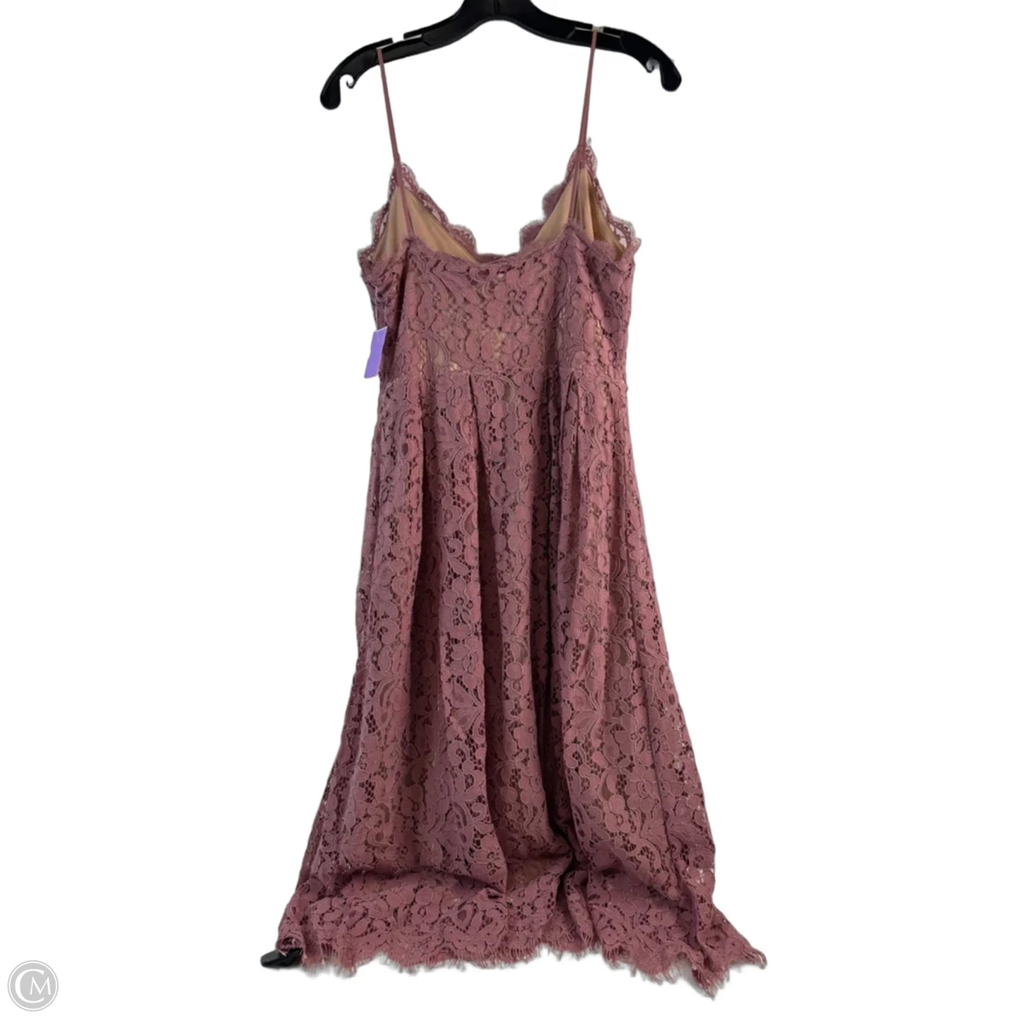 Dress Party Midi By H&m In Mauve, Size: S