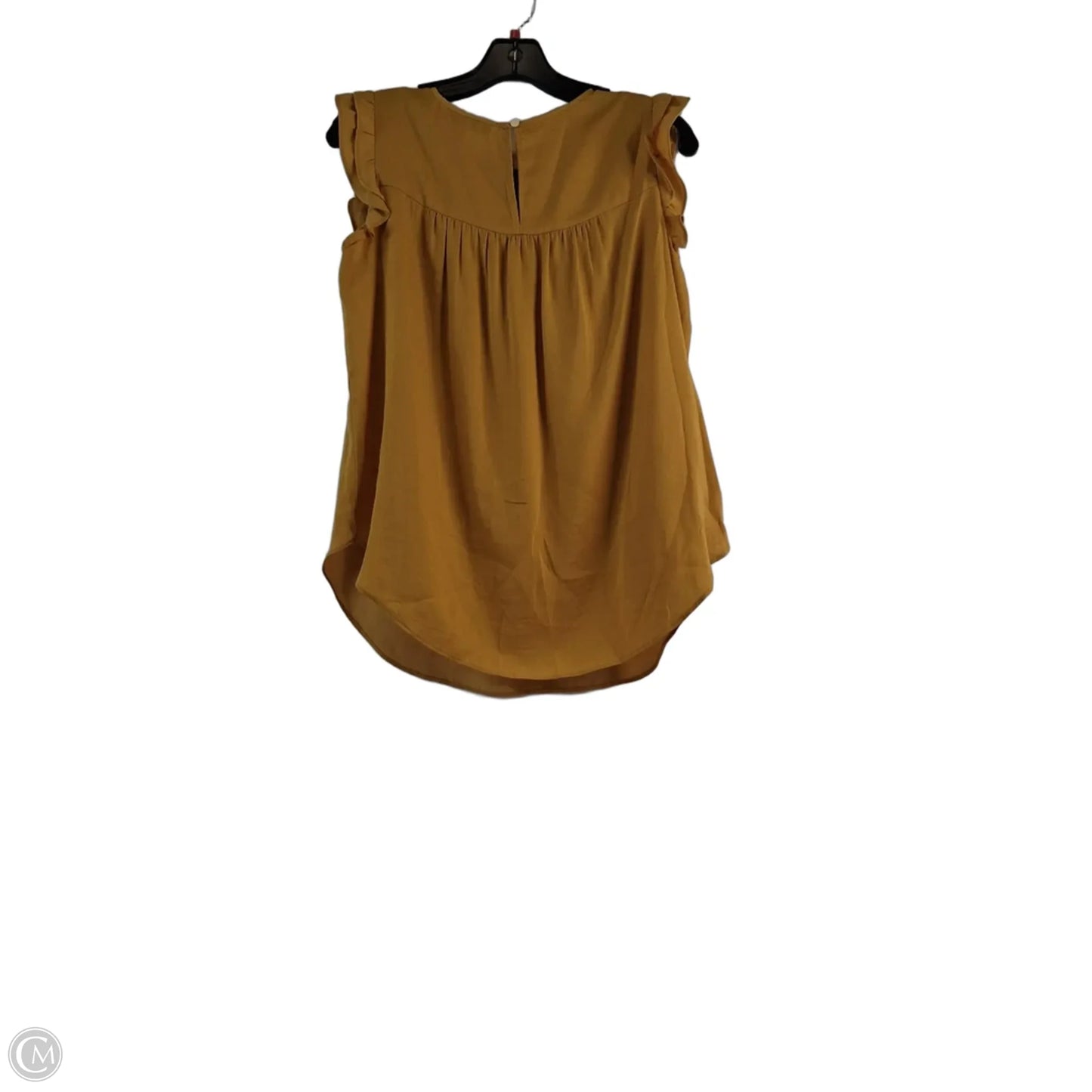 Top Short Sleeve By Loft In Yellow, Size: S
