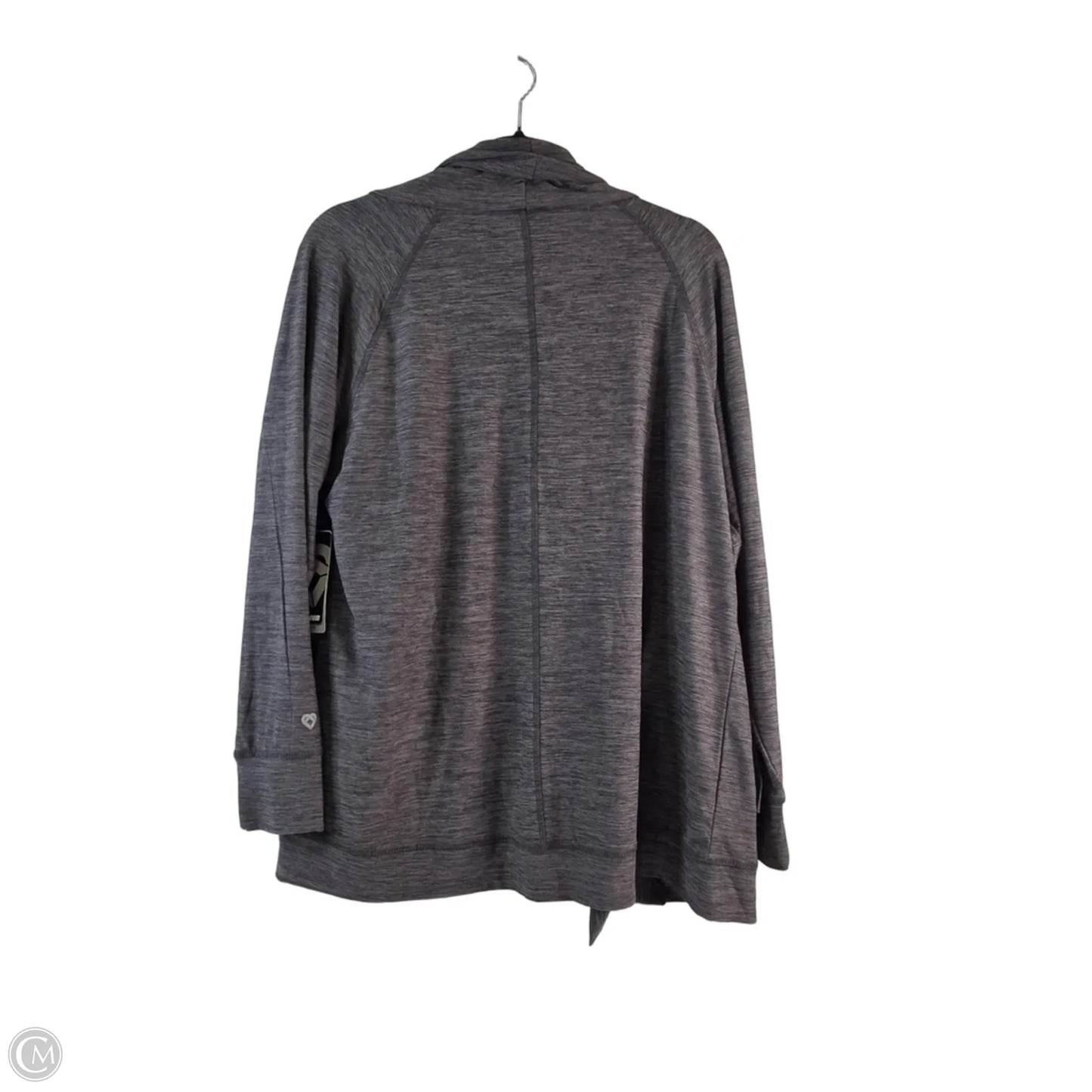 Athletic Top Long Sleeve Collar By Colosseum In Grey, Size: M