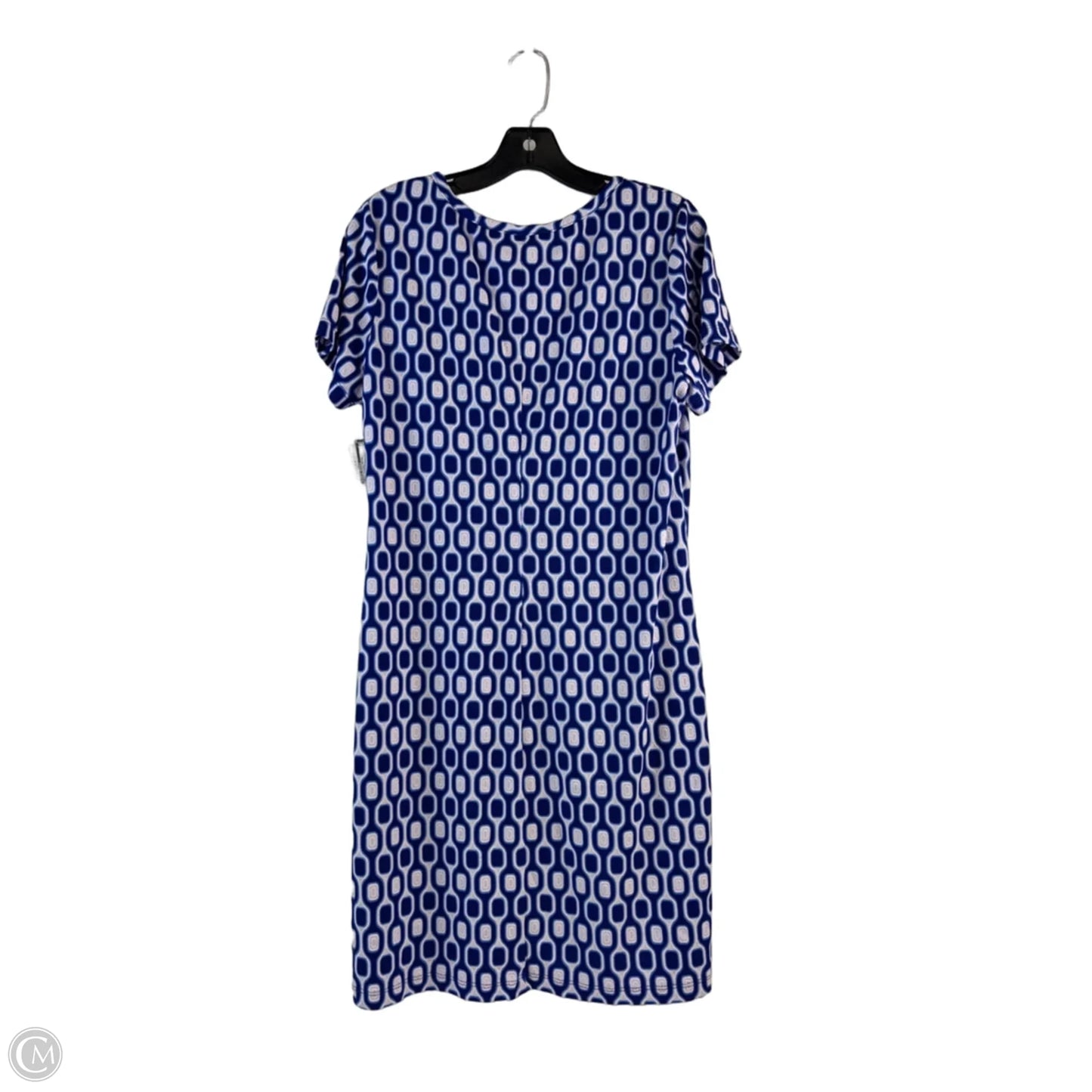 Dress Casual Short By Ronnie Nicole In Blue & White, Size: Xl