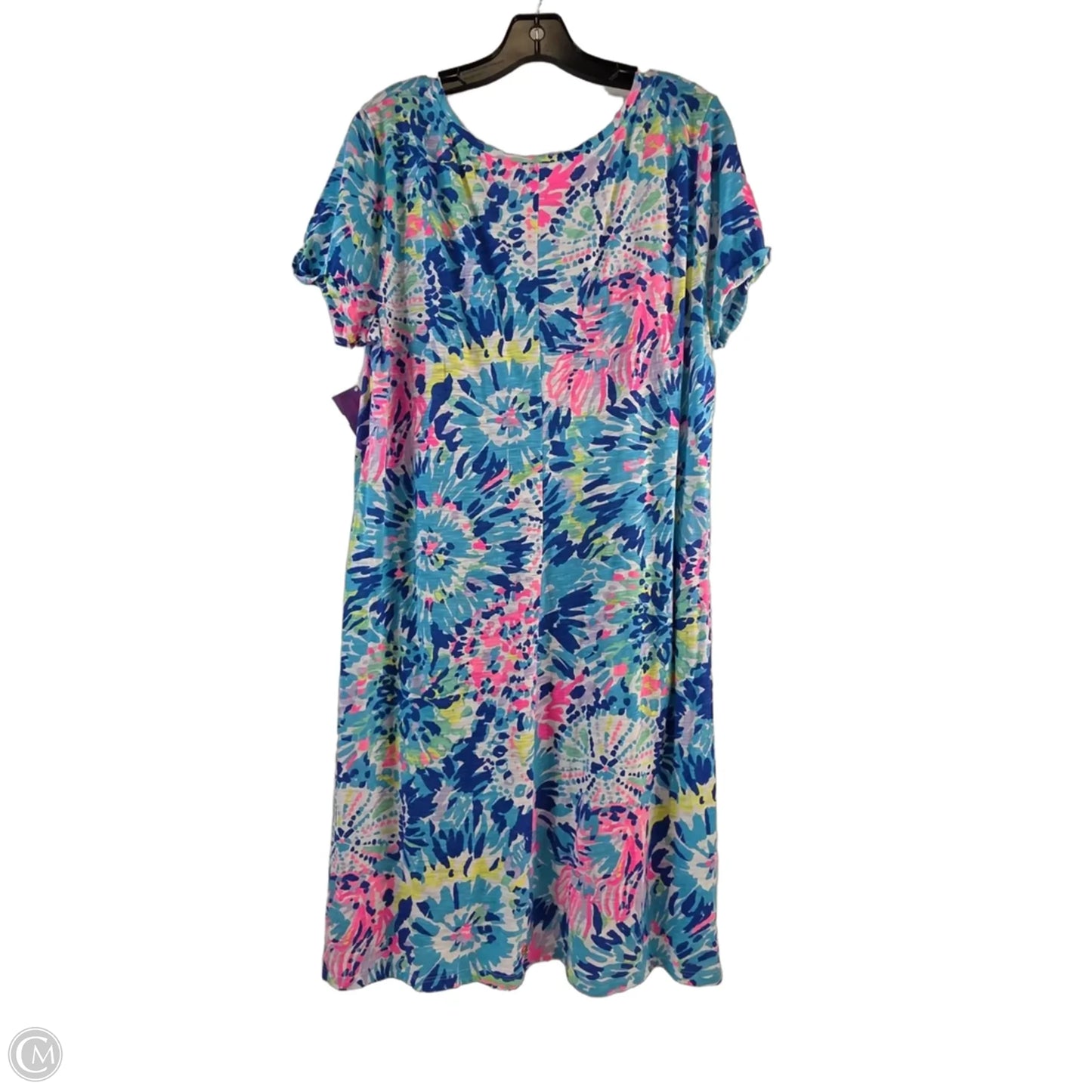 Dress Designer By Lilly Pulitzer In Blue & Pink, Size: Xl