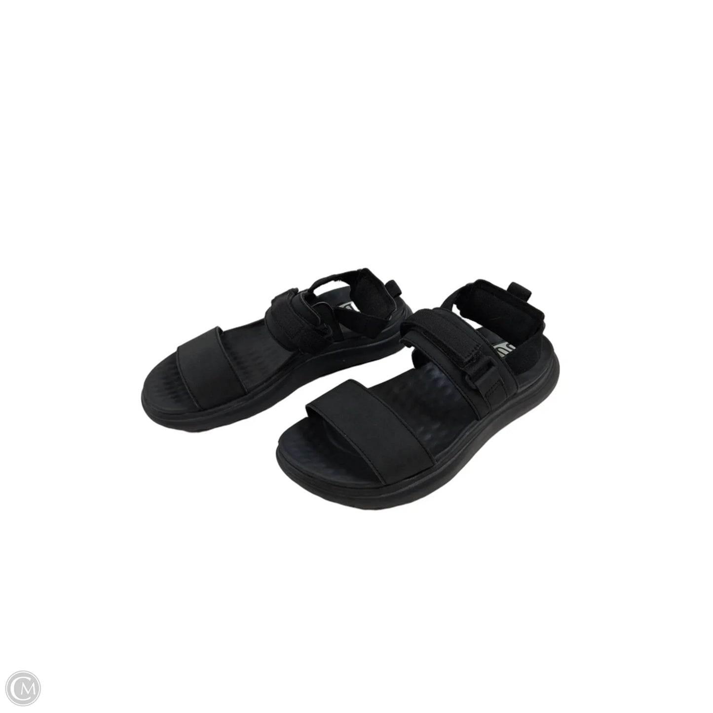 Sandals Flats By Hey Dude In Black, Size: 9