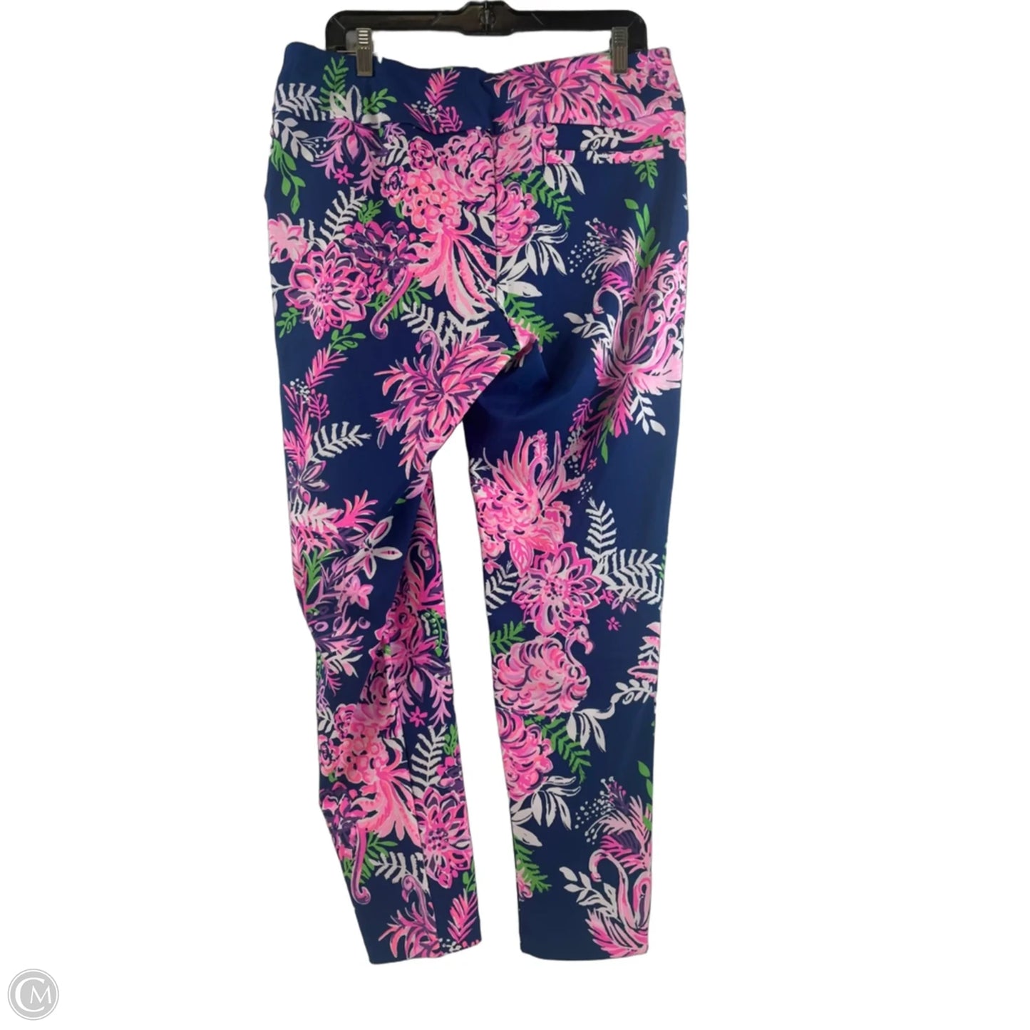 Pants Designer By Lilly Pulitzer In Blue & Pink, Size: Xl