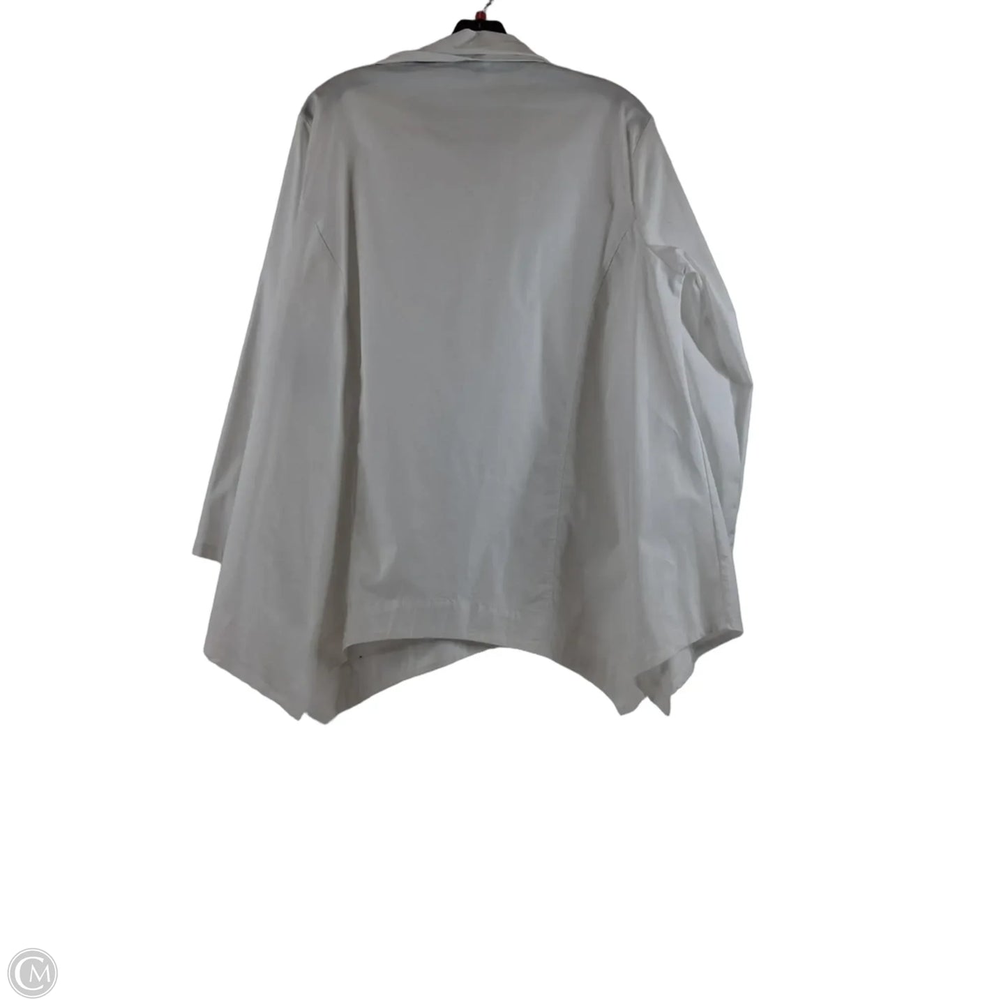 Top Long Sleeve By Clothes Mentor In White, Size: M