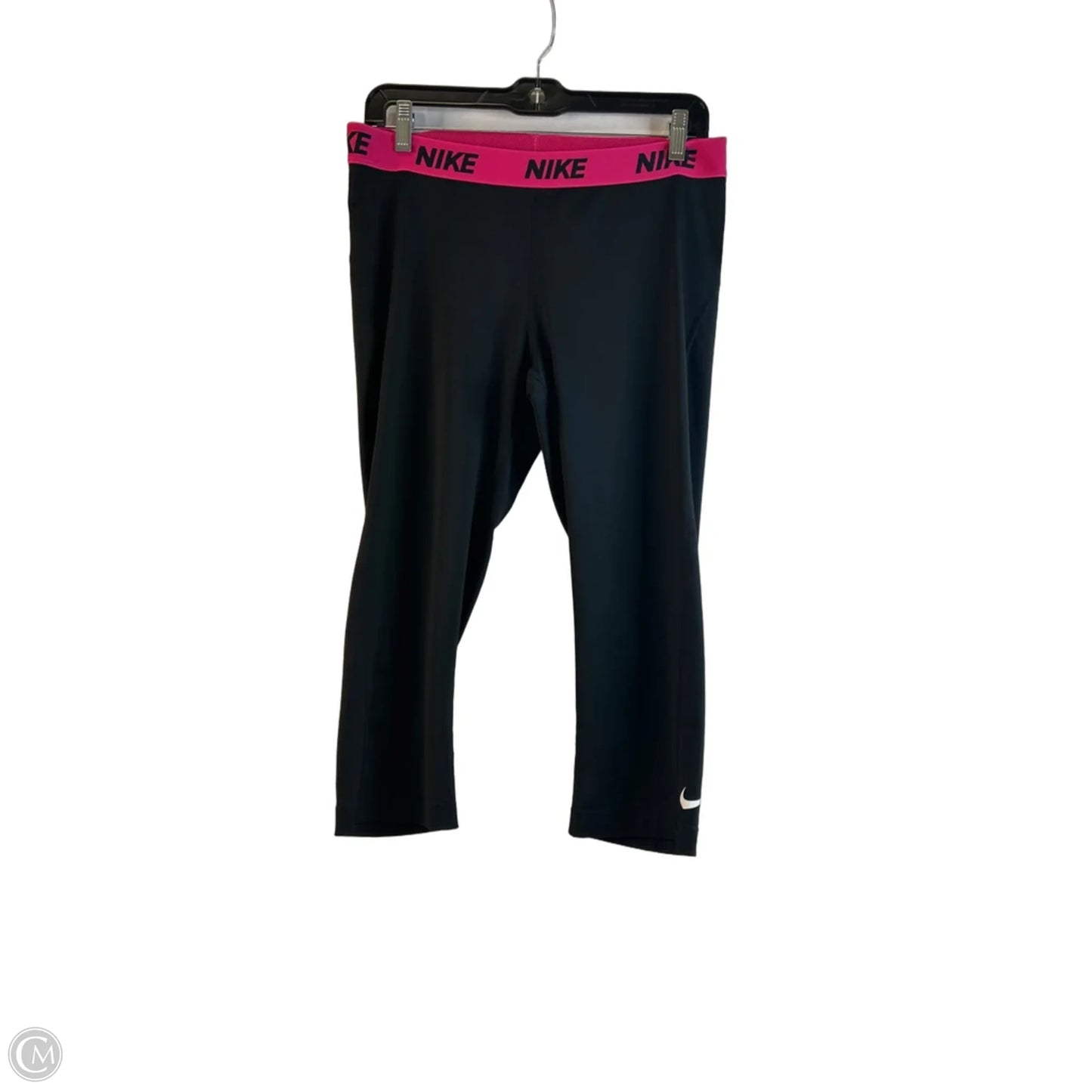 Athletic Leggings Capris By Nike Apparel In Black & Pink, Size: Xl