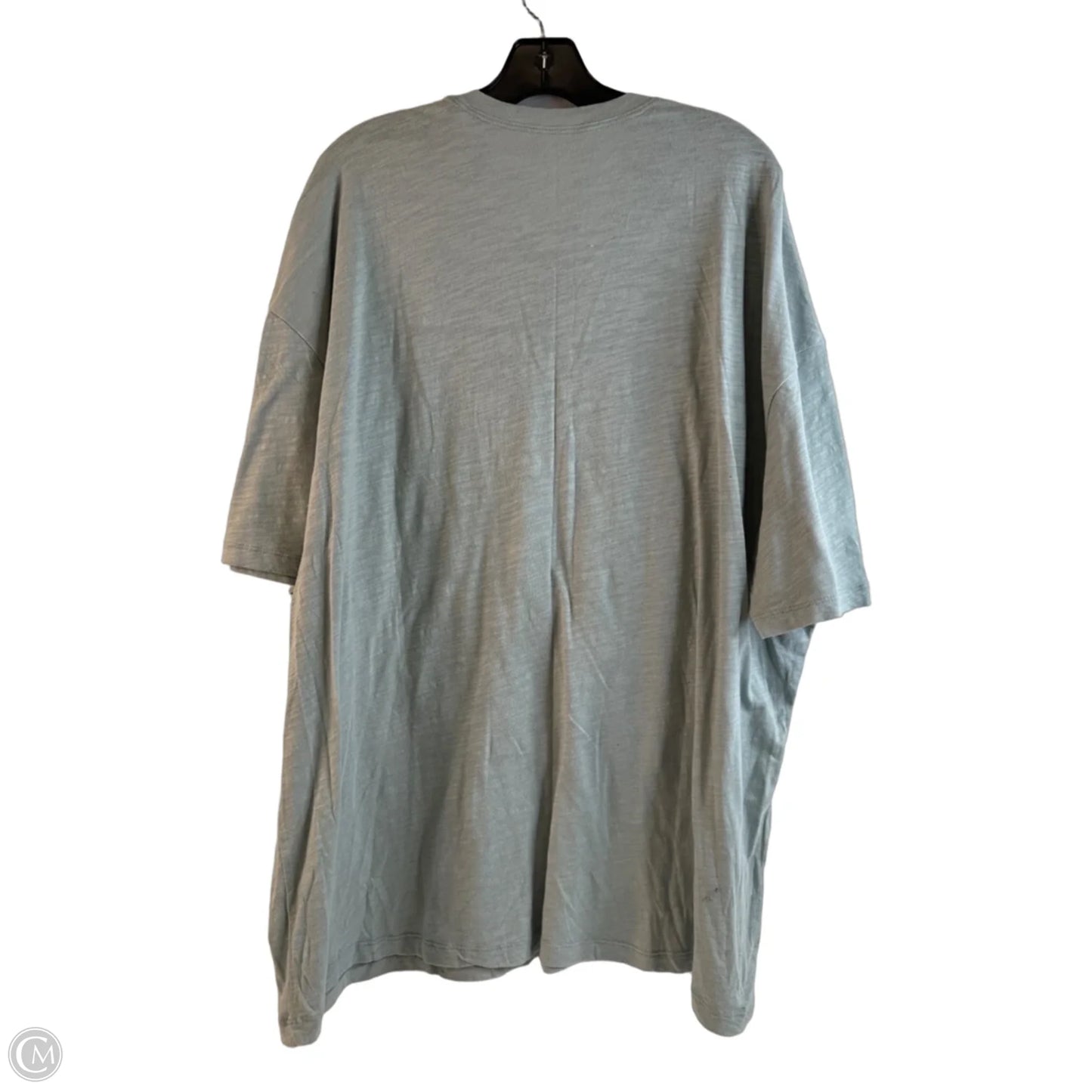 Top Short Sleeve By Natural Life In Blue & Yellow, Size: Osfm