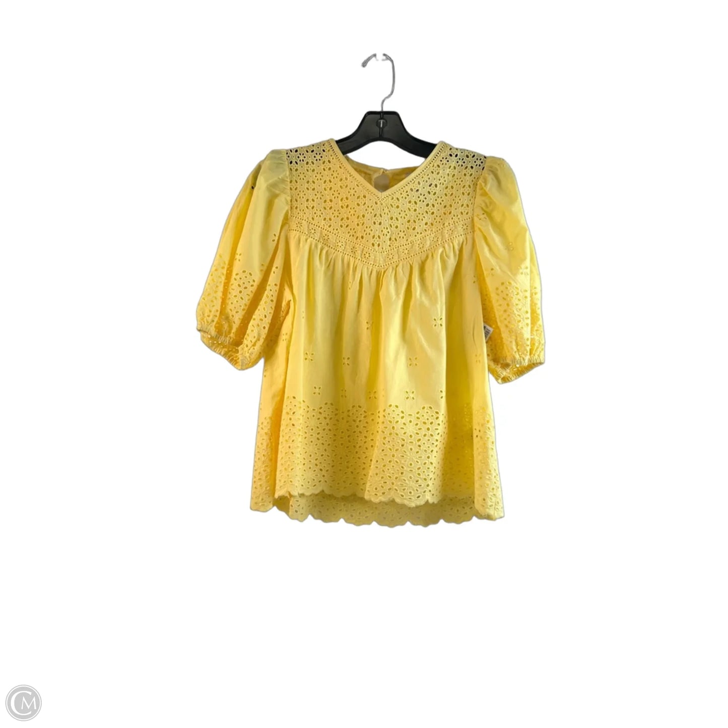 Top Short Sleeve By Industry In Yellow, Size: S