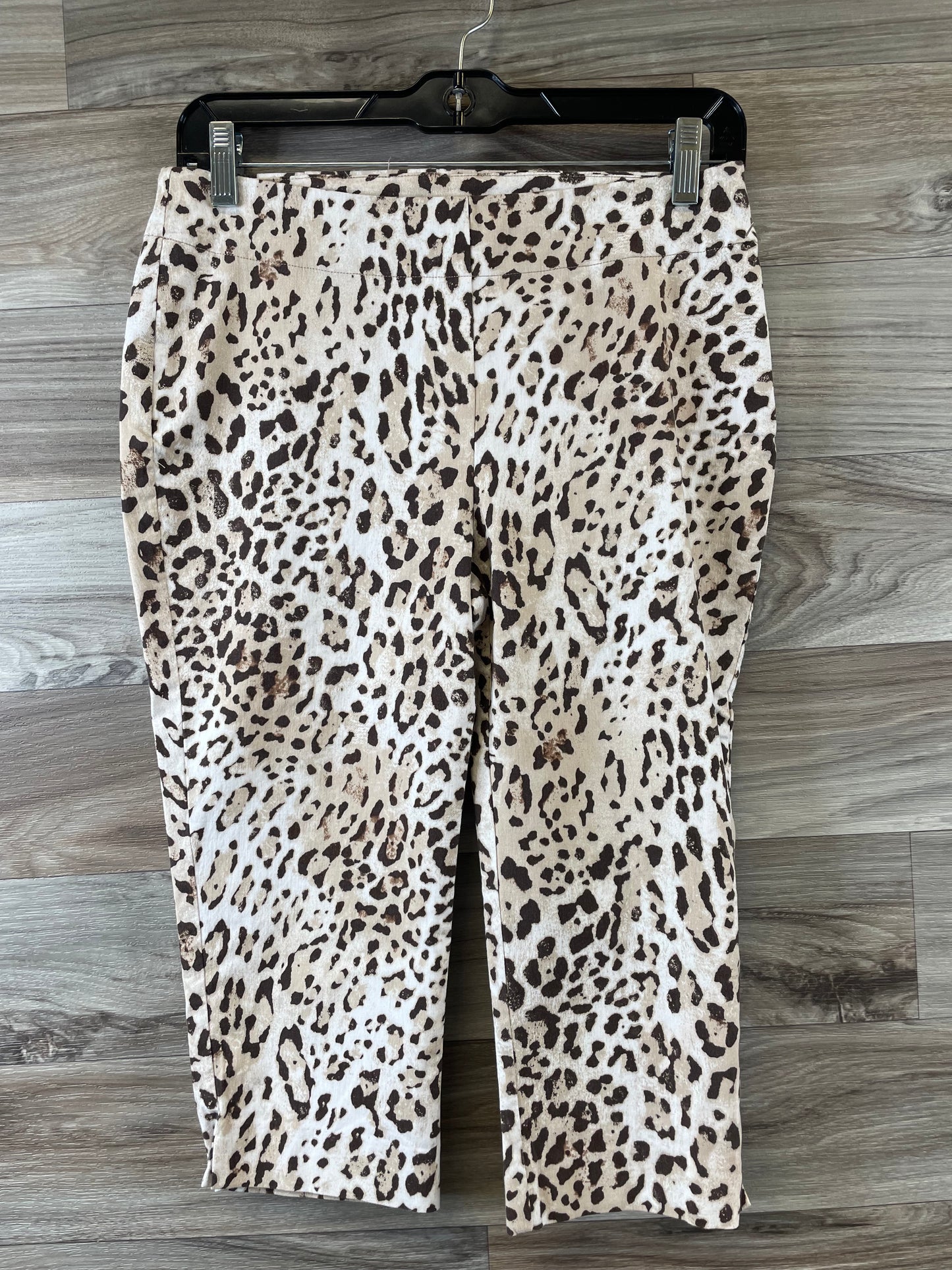 Animal Print Capris Chicos, Size Xs