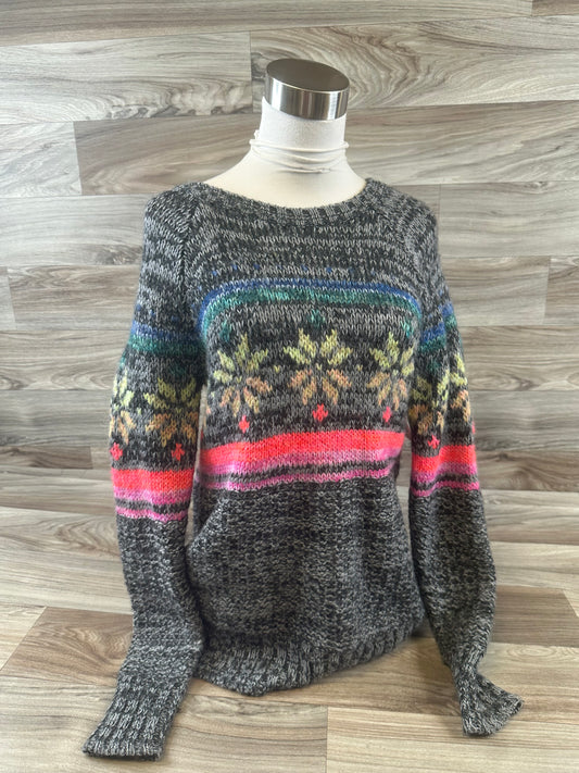 Sweater By American Eagle In Black & Grey, Size: Xs