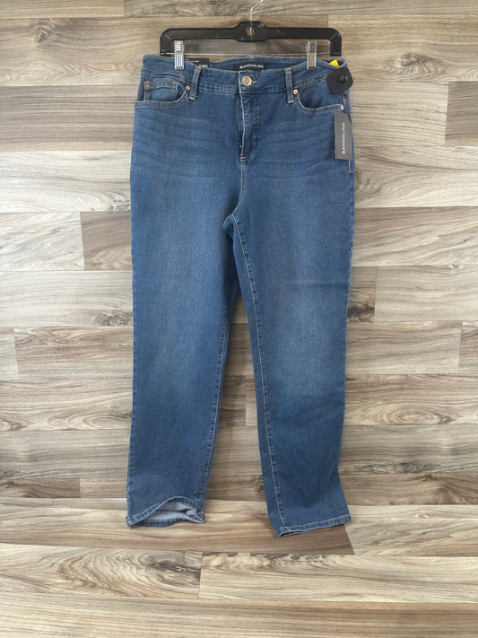 Jeans Straight By Bandolino In Blue Denim, Size: 12