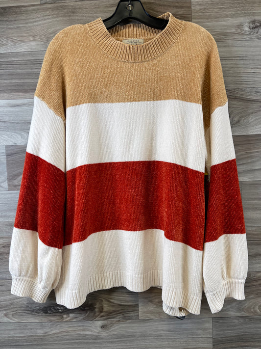 Sweater By Clothes Mentor In Striped Pattern, Size: L