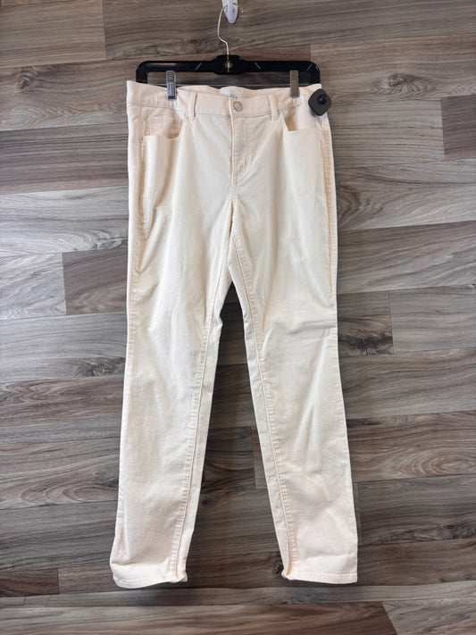 Pants Corduroy By Loft In Ivory, Size: 8