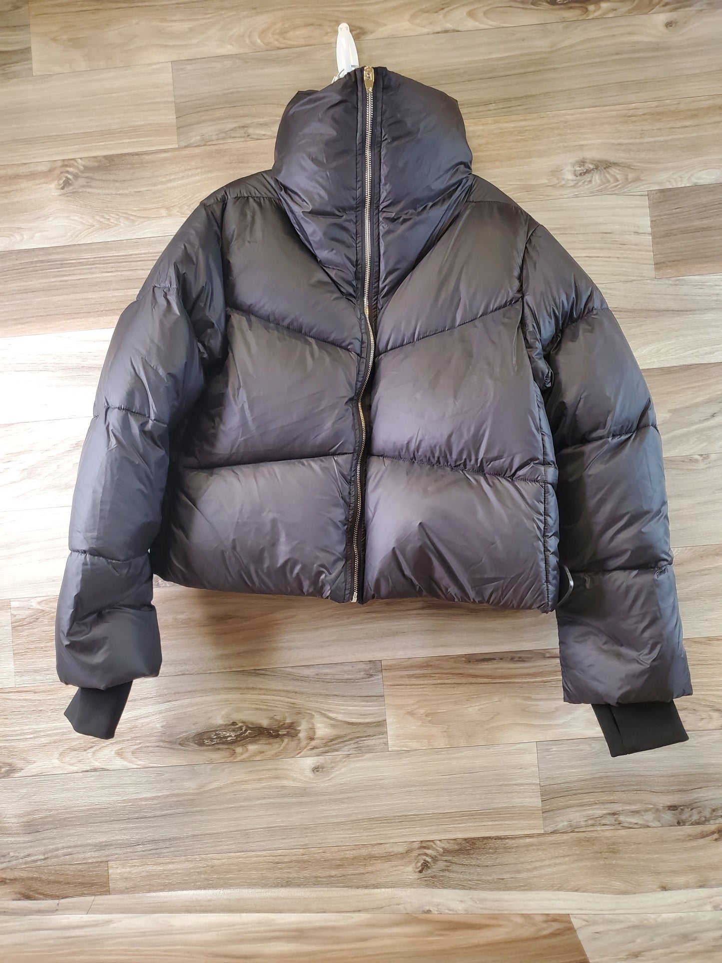 Jacket Puffer & Quilted By Clothes Mentor In Black, Size: S