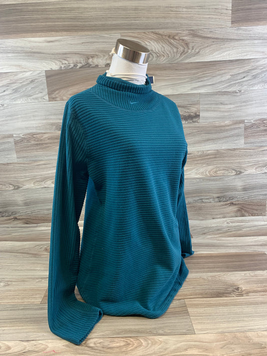 Top Long Sleeve By Nike Apparel In Teal, Size: L
