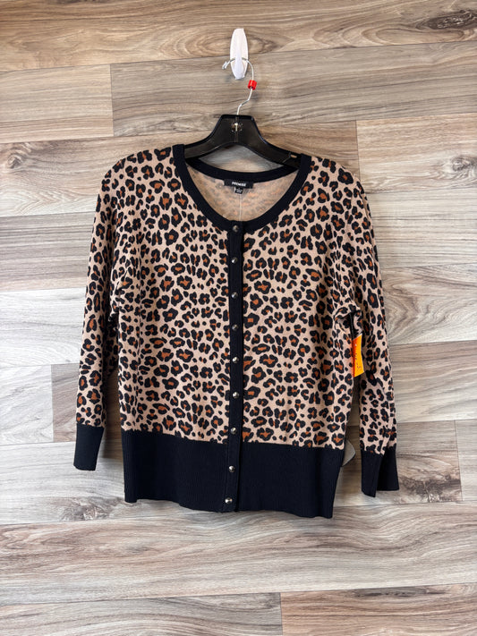 Cardigan By Premise In Animal Print, Size: L